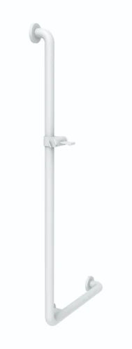 Normbau Nylon Care Poignée de sécurité, 460 x 1086 mm avec support de douchette, Blanc 019