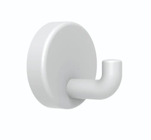 Normbau Nylon Care Patère murale, NY.WH 73, Ø 40 mm, Blanc 019
