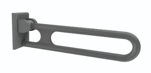 Normbau Nylon Care Barre d'appui rabattable NY.447.070, L = 900 mm, Blanc 019
