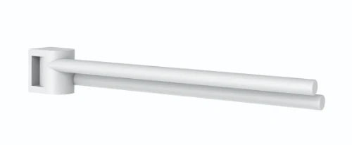 Normbau Nylon Care Porte-serviette, orientable, L = 450 mm, Blanc 019