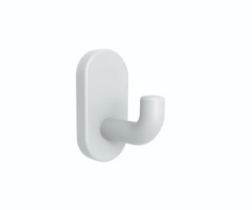 Normbau Nylon Care Patère murale, NY.WH 55, 58 x 28 mm, Blanc 019