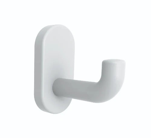 Normbau Nylon Care Patère murale, NY.WH 57, 70 x 34 mm, Blanc 019
