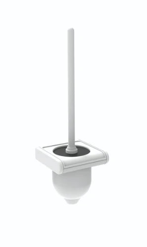 Normbau Nylon Care Ensemble brosse WC, 380 x 120 x 126 mm, Blanc 019