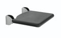 Normbau Inox Care Siège de douche rabattable, 410 x 410 mm, assise col. Noir, Inox 009