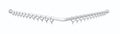Normbau Nylon Care Tringle en angle pour rideau de douche, avec anneaux, a = 1200 x 1200 mm, Antibac, Blanc 019