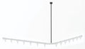 Normbau Cavere Rehausse plafond 7382050, L = 500 mm, Cavere® Blanc satiné 092