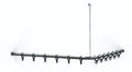 Normbau Cavere Tringles avec anneaux 7382080, 800 mm, Cavere® argent métallisé 096
