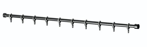 Normbau Cavere Tringles avec anneaux 7382220, L= 500 - 1000 mm, Cavere® Blanc satiné 092