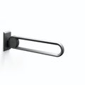 Normbau Cavere Barre d'appui rabattable vario 7447020, amovible, L = 725 mm, avec platine de fixation, Cavere® Blanc satiné 092