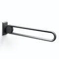 Normbau Cavere Barre d'appui rabattable vario 7447040, amovible, L = 900 mm, avec platine de fixation, Noir carbone 091
