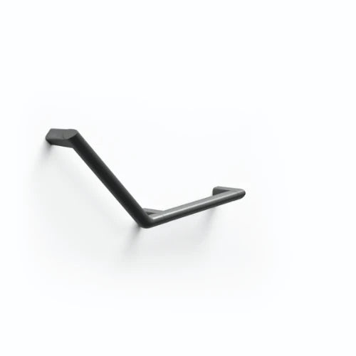 Normbau Cavere Care Poignée de maintien, 350 x 316 mm, 135°, à gauche, Cavere® Blanc satiné 092