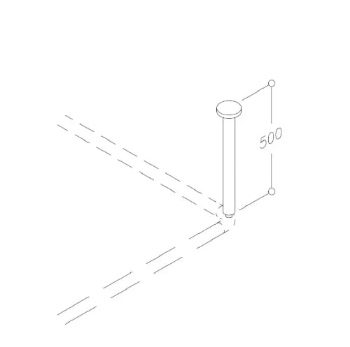 Normbau Nylon Care Rehausse plafond, a = 500 mm, Blanc 019