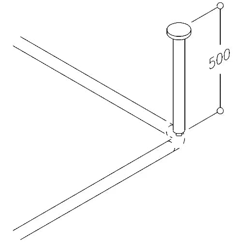 Normbau Nylon Care Rehausse plafond, a = 500 mm, Antibac, Blanc 019