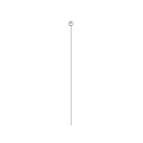 Normbau Cavere Rehausse plafond 7382060, L = 1000 mm, Cavere® argent métallisé 096