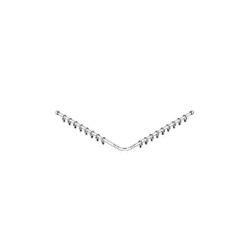 Normbau Cavere Tringles avec anneaux 7382090, 900 mm, Cavere® Blanc satiné 092