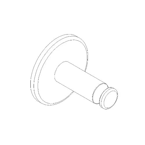 Normbau Cavere Patère, 40 x 40 mm, Cavere® Blanc satiné 092