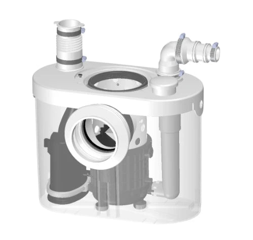 SFA Sanibroyeur Sanitop pour wc - hauteur d'évacuation 4m avec 1 raccordement extra