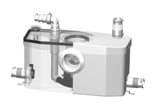 SFA Sanibroyeur Saniplus broyeur pour wc - hauteur d'évacuation de 4m avec 3 raccordements extras