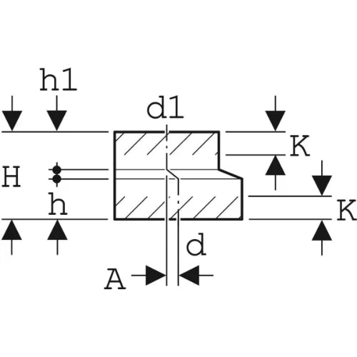 Geberit PE réduction excentrique 125 x 75 mm