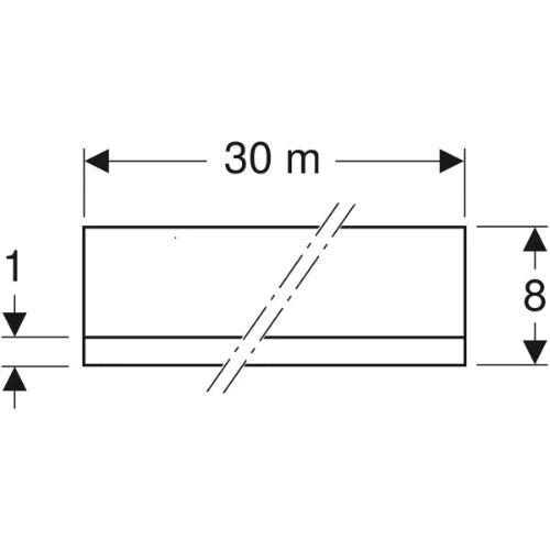 ISOLATION GEBERIT bande pour profil 30m
