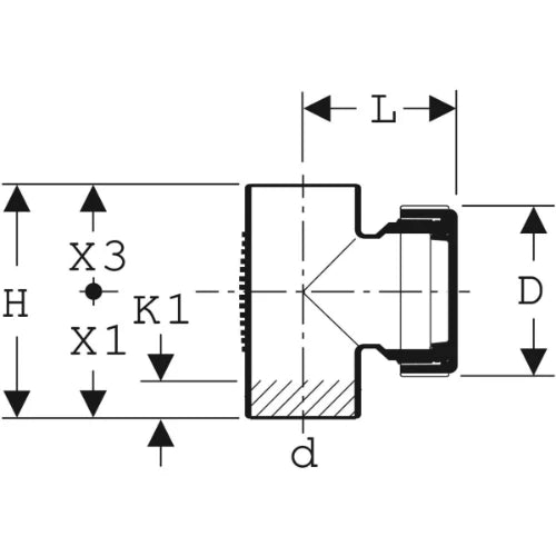 Geberit PE Silent-DB20 pièce de débouchage avec couvercle à visser 110 x 110 mm