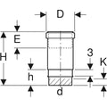 Geberit PE manchon de dilatation MF 50 x 50 mm