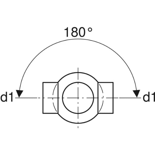 Geberit PE embranchement boule 88° - 180° 110 x 90 x 110 x 90 mm