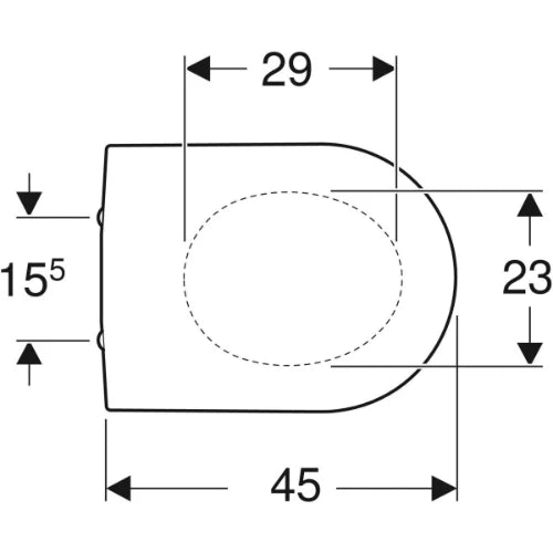 Geberit iCon wc-zitting: Soft-closing=Ja, Quick Release scharnieren=Ja, Bevestiging=Van boven, Wit