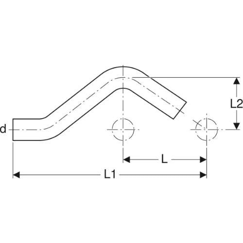 Geberit Mapress C-acier zingué dos d'âne MM 28 x 28 mm