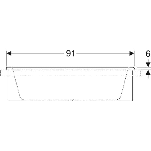 Geberit Bambini baignoire enfant 910 x 515 mm - Varicor - blanc