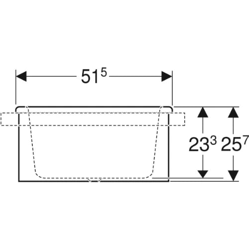 Geberit Bambini baignoire enfant 910 x 515 mm - Varicor - blanc