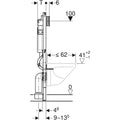 Geberit Duofix UP320 bâti-support pour wc suspendu 112 CM ! sans plaque de commande,avec rinçage 3/4l of 6/7,5l