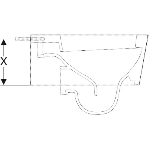 SET DE FIXATION GEBERIT pour renforcement pour wc mural compacte