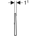 Geberit Mambo commande d'urinoir électronique - inox brossé - métal avec IR - allimentation électrique 230V