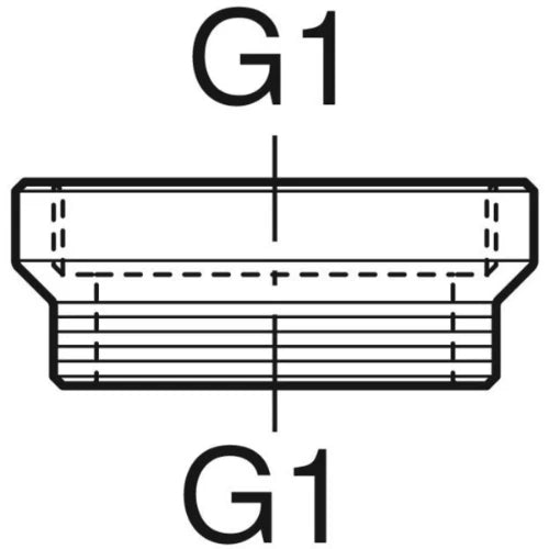 Geberit verlengstuk 6/4" wit