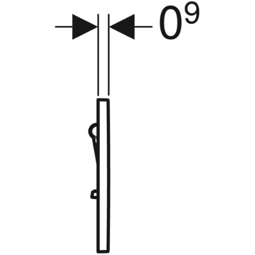 Geberit 01 touche poussoir pneumatique pour urinoir - blanc