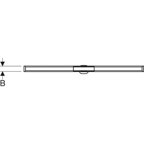 Geberit Cleanline 20 rigole de douche 300-900 mm - métal poli