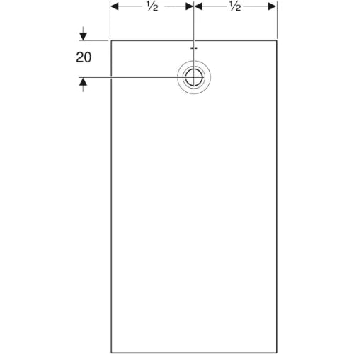 Geberit Olona receveur de douche 1400 x 900 mm - blanc mat