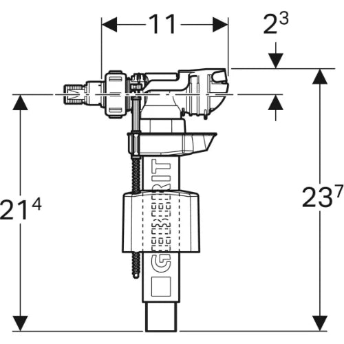 Geberit Unifill robinet à flotteurset universel set (boite de 6pcs) - prix par boite