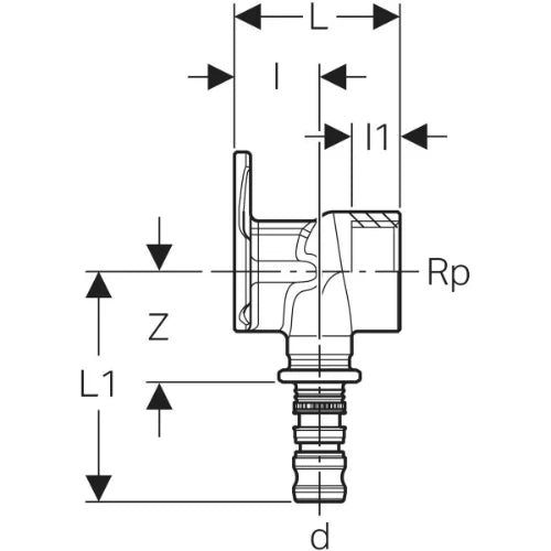 PIECE RACCORDEMENT MEPLA 26 X 3/4 90degr G-PRESS