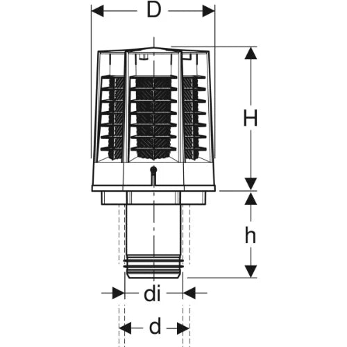 Geberit ERV purgeur 110 mm