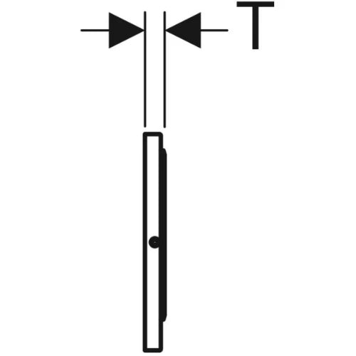 Geberit Sigma 10 plaque de commande inox brossé anti vandalisme inox à visser