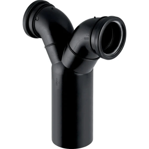 Geberit PE courbe d'évacuation double wc avec joint 90° 110 x 90 mm (back to back pour cuvette suspendue)