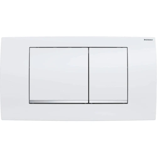 Geberit Twinline 30 plaque de commande - blanc - synthétique 2 touches