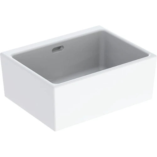 bac multi-usages geberit publica avec trou de trop-plein: b=60cm, h=20cm, t=50cm