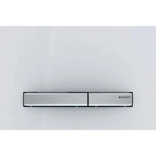 Geberit Sigma 50 plaque de commande - blanc alpine - avec 2 touches - synthétique