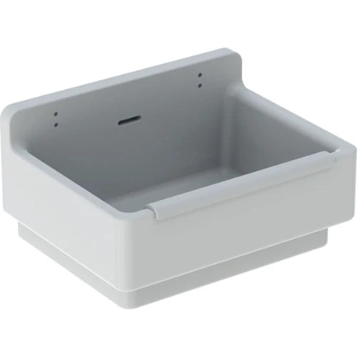 Geberit 300 basic déversoir avec pare-choc 610 x 460 x 340 mm - blanc - avec grilletrous