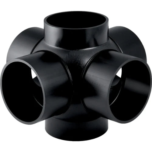 Geberit PE raccord spérique 88° - 90° 110 x 110 x 110 x 110 x 110 x 110 mm