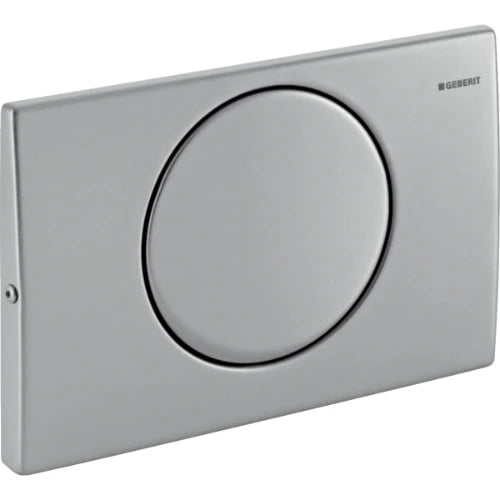 Geberit Mambo plaque de commande - inox pour réservoir encastré avec 1 touche à interruption