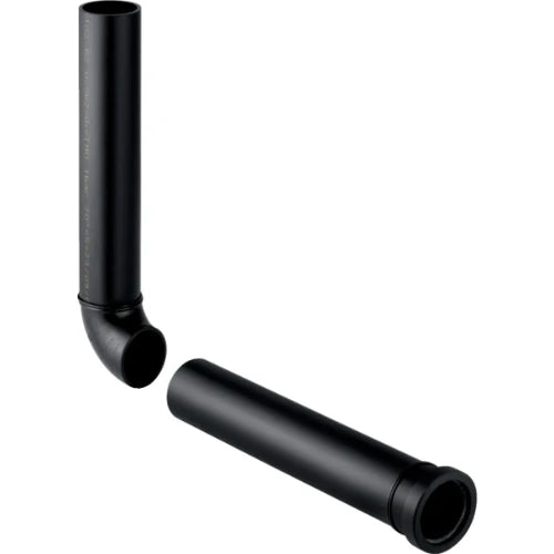 COURBE DE RINCAGE GEBERIT 50 X 45 mm noir pour installation reservoir derriere mur